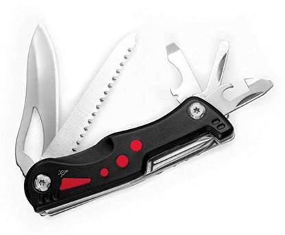 DIY Crafts LED Light On/Off Folding Multi-Function Knife Aluminum Anodise Handle Multi Tool Multi-utility Knife