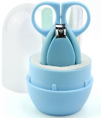 HuddiBABA Nail Cutter for Baby Kids| Blue Nail Clipper with Magnifying Glass BPA free Easy Grip For New Born Baby Finger Toe Nail Cutting with Magnifier Nail Trimmer Manicure Grooming Care Tool