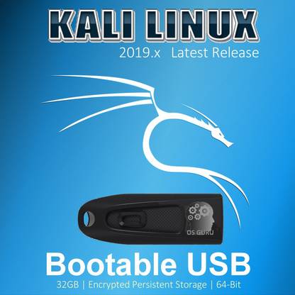 osguru KA32U3PST Kali Linux 2019.2 32GB Live/Install/Upgrade/Repair Bootable USB with Encrypted Persistent Storage & NUKE Password (64-Bit)