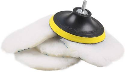 DIY Crafts D2402 3inch (80mm) POLISHER/BUFFER WOOL BONNET PAD HOOK LOOP M10 5/8"-11 Vehicle Polisher