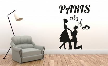 Decor hubb 1 cm Decor hubb-City Of Paris Wall Decor wall Sticker Self Adhesive Sticker