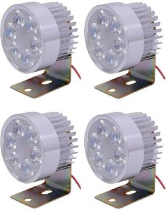 MOTOFLY 6 led gol 4 piece Fog Lamp Motorbike, Car, Truck, Van LED (12 V, 15 W)