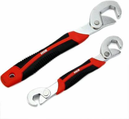 BEGMY Auto Adjustable Universal Quick Snap N Grip Multi Wrench Spanner Set Tools Snap And Grip Double Sided Speed Wrench