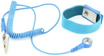 Haecom Antistatic (ESD) Safe Wrist Strap for All Type PCB Assembly / Repairing Works (Pack of 1) Cord Anti-Static Wrist Strap
