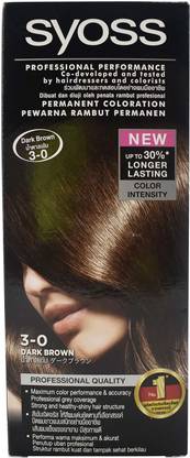 syoss Professional Performance Permanent Hair Color, Dark Brown , Dark Brown