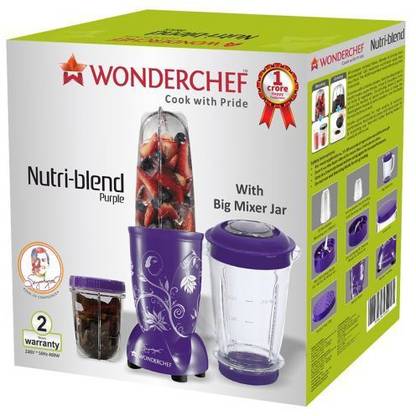 WONDERCHEF Nutriblend Compact Mixer Grinder 400 W Juicer Mixer Grinder