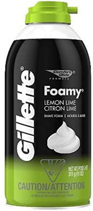 Gillette Foamy Shave Foam, Lemon Lime - 311g (11oz)