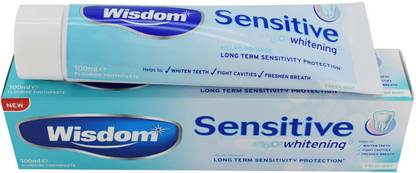 Wisdom Sensitive Whitening Tooth Paste, Fresh Mint - 100ml Toothpaste