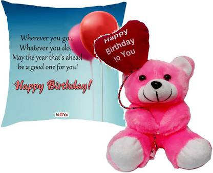 ME&YOU Cushion, Soft Toy Gift Set