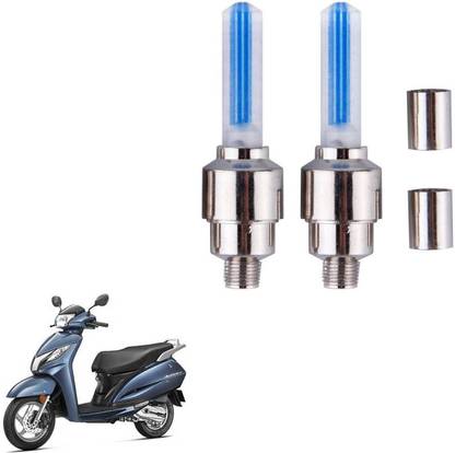 DvineAutoFashionZ MTL767_Activa(2 Pcs)Flashing Magic Tyre Wheel Light Headlight Car, Motorbike LED for Honda (12 V, 2 W)