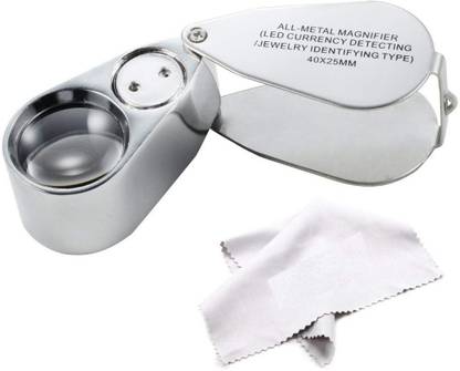 DIY Crafts 40X Illuminated Jeweler LED UV Lens Loupe Magnifierwith optical Glass 40 x Magnifier