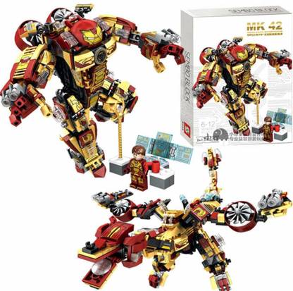 smart anime buy Avengers Iron Man Hulk Buster MK 42 Assembling Parts And Blocks| LEGO Compatible | Educational Toy | Action Figure