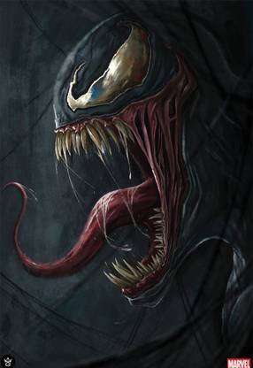 Venom Marvel Movie Poster for Room & Office (13 Inch X 19 Inch, Rolled) Multi Color Paper Print