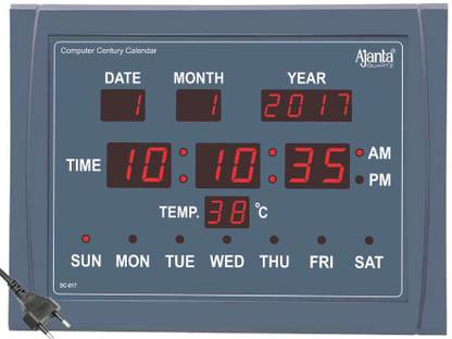 AJANTA Digital 29.8 cm X 3.2 cm Wall Clock