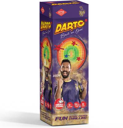 Kaadoo Darto-KKR-Magnetic dartboard cricket game Board Game Accessories