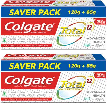 Colgate Total Advance Health Toothpaste - 185 g (Pack of 2)