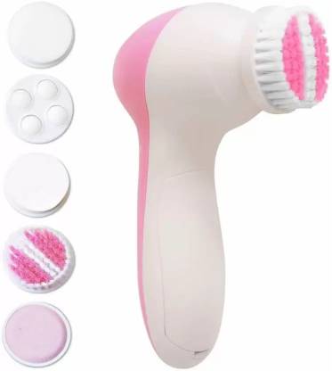 Online Store FM J-35 5 IN 1Beauty Care Brush Massager Scrubber Face Skin Care Electric Facial Cleanser Massager Massager