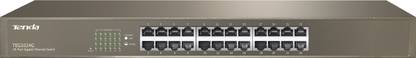 TENDA TEG1024G 24 Ports 10/100/1000Mbps Fast Gigabit Ethernet Rackmountable 24 Ports 1000 Mbps Network Switch