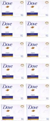DOVE Imported (Made in Germany) Original Soap Beauty Bar, 135g each (1620 g, Pack of 12)