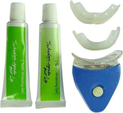 Unique Buyer White Light Teeth Whitening System Tooth Polisher Whitener Stain Remover with LED Light Luma Smile Rubber Cups Teeth Whitening Kit