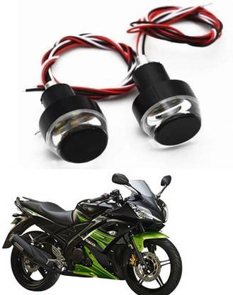 RWT Motorcycle DRL/Turn Signal LED Light Blinker Indicator Handle Bar End-079 Indicator Light Motorbike LED for Yamaha (12 V, 18 W)