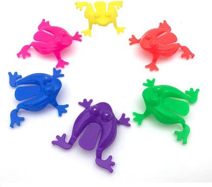 Simple Days Jumping Plastic Frogs Set of 6 Pcs