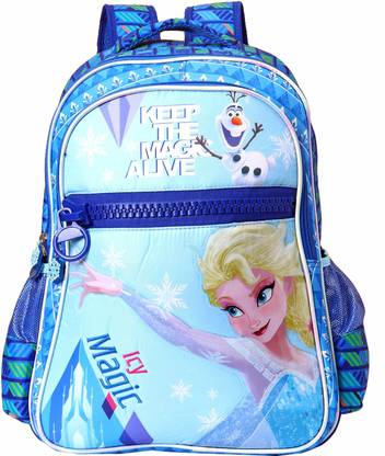 Disney Frozen Icy Magic Big Zipper School Bag 36 cm (LKG/UKG/1st std) स्कूल बैग