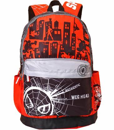 Spiderman Web Head 48cm Secondary (Secondary 3rd Std Plus) Waterproof School Bag