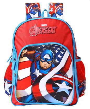 Avengers Pre-School Captain America 36cm Nursery (LKG/UKG/1st std) School Bag