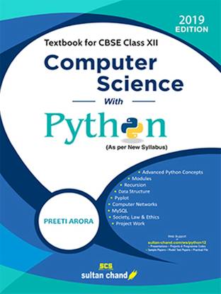Computer Science with Python Textbook for Cbse Class XII