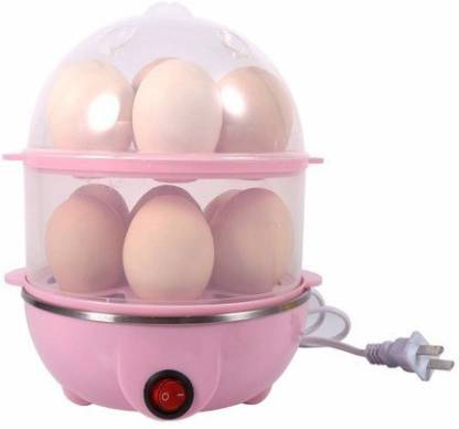 SEASPIRIT Electric 2 Layer Egg Boiler Poacher - Compact, Stylish 14 Egg Cooker Electric Steam Boiler 1 Egg Cooker (14 Eggs) 2 Layer Multi Function Kitchen Smart Electric 14 Egg Boiler Egg Cooker