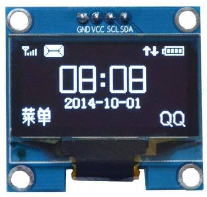 REES52 1.3" White 128x64 OLED LCD 4-Pin Display Module I2C IIC Serial Interface for Arduino Display Lights Electronic Hobby Kit
