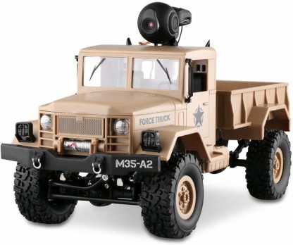 RC Military Truck Off-Road Sport Cars 4WD 2.4Ghz 1:16 Scale Crawler Vehicle Climb Truck Gifts for Kids and Adults
