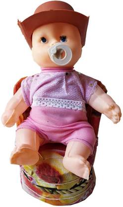 GreenViji Pull Nipple Baby Start Crying Function Doll Toy