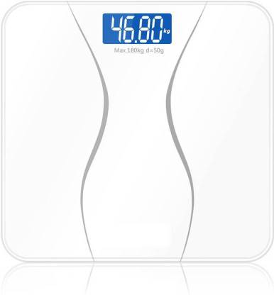 Rorian National Blind White LED Body Weight Machine Digital Glass Weighing Scale