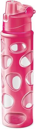 MILTON Duplex Bottle 700ml Body with elegant pattern of pebbles Pink 700 ml Sipper