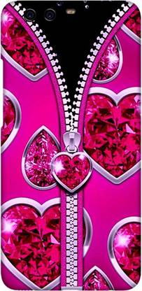 PNBEE Back Cover for Huawei P10 plus -Zip Pattern Printed Back Case Cover