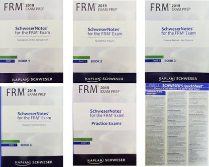 2019 FRM Kaplan Schweser Part 1 - 4 Books + 1 Practice Book + Quick Sheet