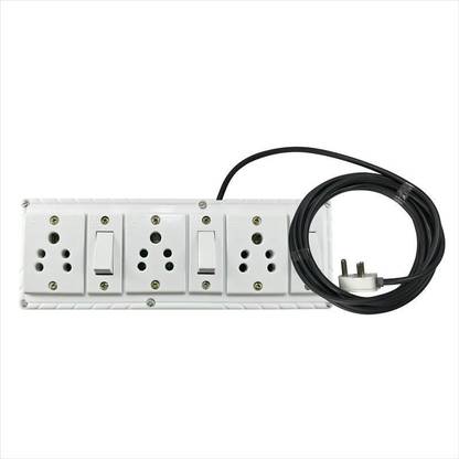 Exclusive Shopee Super Saver Anchor Extention Board with 100% genuine Anchor 4 meter wire(1sqmm 3core), Anchor(3 Switch,3 Socket, Top) 3  Socket Extension Boards