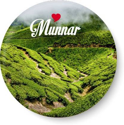 PEACOCKRIDE Love Munnar Fridge Magnet Pack of 1