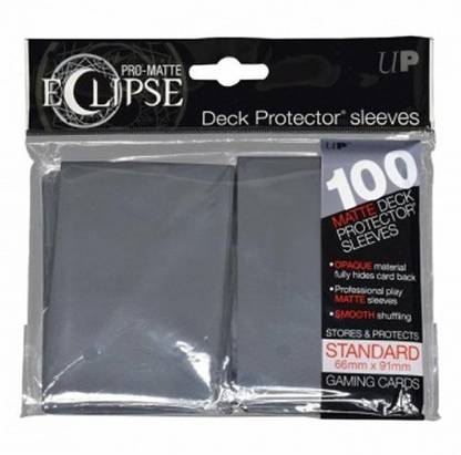 Ultra Pro Pro-Matte Eclipse Smoke Grey Standard Deck Protector Sleeves (100 Count Pack)