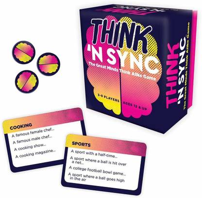 Gamewright Think 'N Sync - The Great Minds Think Alike Game Card Game