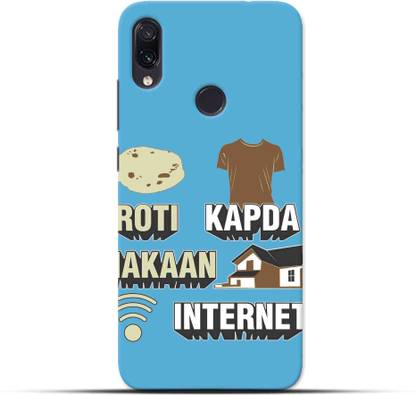 Saavre Back Cover for Roti Kapda Makan Internet for REDMI NOTE 7