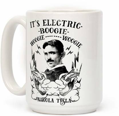 RADANYA It'S Electric Nikola Tesla Cup Water Tea Coffee Milk Cup Gift MUG3150 Ceramic Coffee Mug
