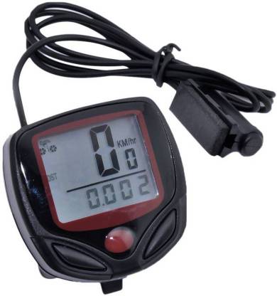 eWAVE 1 Pc Waterproof Digital LCD Bicycle Computer Odometer Speed meter Bike 14 Functions-Multicolor Digital Speedometer