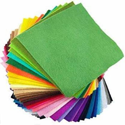 Arham A4 Size Felt Sheet for Craft, Decorations, School Projects, DIY Etc. Color:- Multicolor, Set of 10