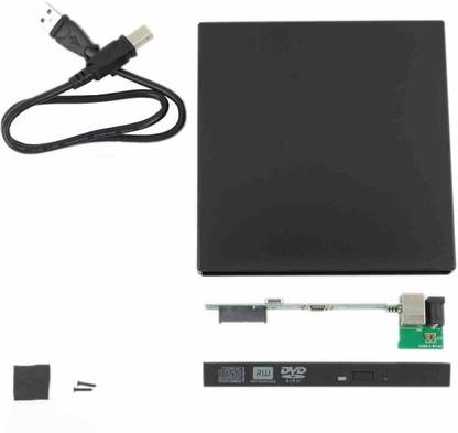 Buyyart USB 2.0 External Case Casing Dock for 12.7 mm SATA Laptop CD DVD Writer Optical Drive External DVD Writer