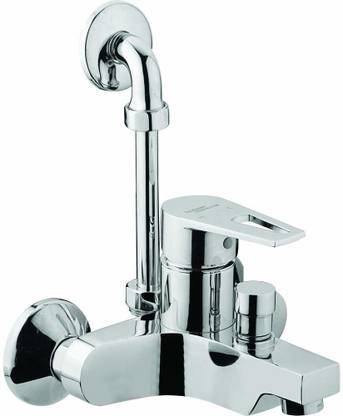 Hindware F320019CP Brass Single Lever Bath and Over Head Shower Mixer Exposed (Chrome) Mixer Faucet