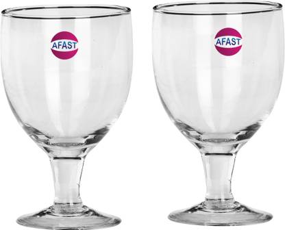 1st Time (Pack of 2) Bavrage Tumbler Multi Purpose Wine Glass Transparet & Self Designer Set Of 2 Stylish Glass -WI26 Glass Set Wine Glass