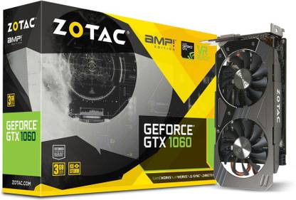 ZOTAC 10603 GDDR5 3 GB NVIDIA Chipset 192 bit 1060 MHz Graphics Card